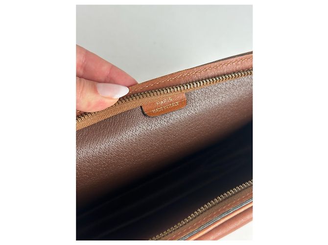 Triomphe Céline Vintage Celine Paris Leder-Clutch braun - Ansicht 4
