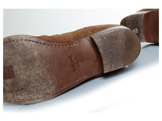 Céline Celine, botas Chelsea western Camarque cognac Castaño - vista 8