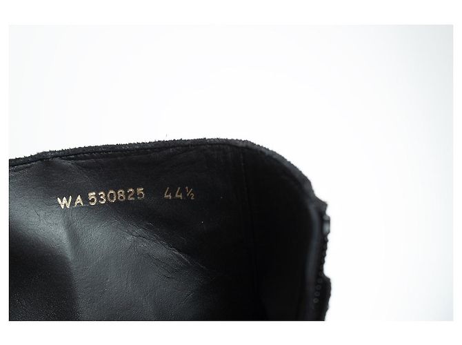 Stivaletti in suede di lana neri Saint Laurent, Lukas Nero - vista 9