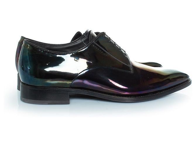 Givenchy, derby de couro iridescente - vista 4