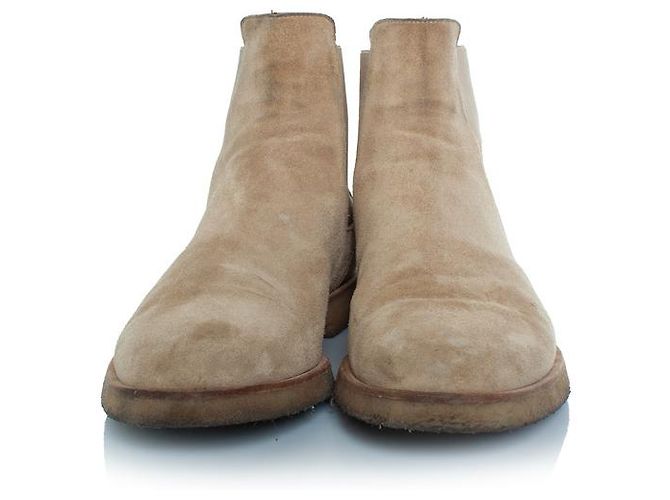 Autre Marque Botas Chelsea de ante beige Common Projects - vista 3