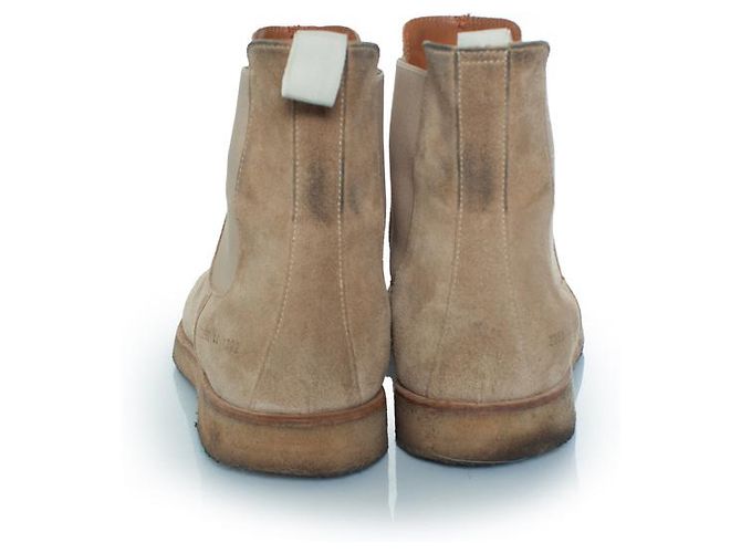 Autre Marque Botas Chelsea de ante beige Common Projects - vista 5