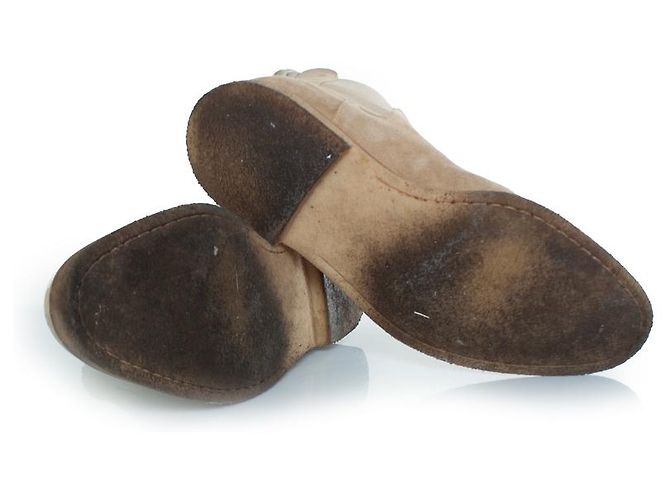Autre Marque Botas Chelsea de ante beige Common Projects - vista 7