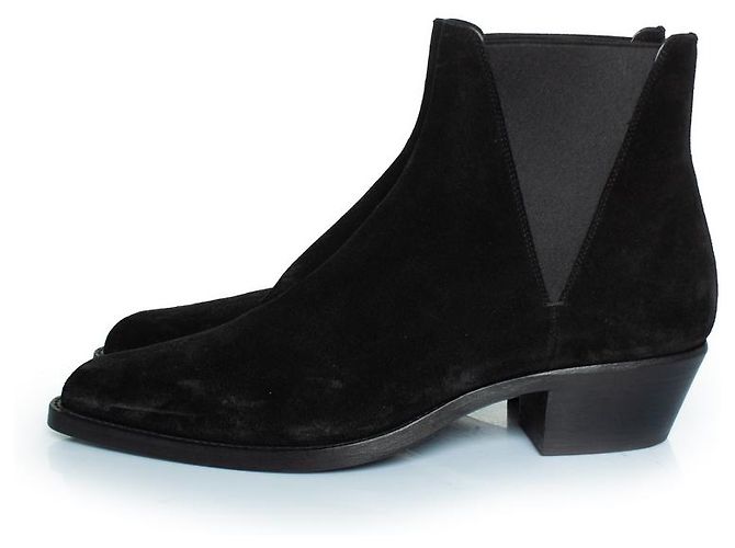 Botas Chelsea de ante Dakota Saint Laurent, París Negro - vista 2