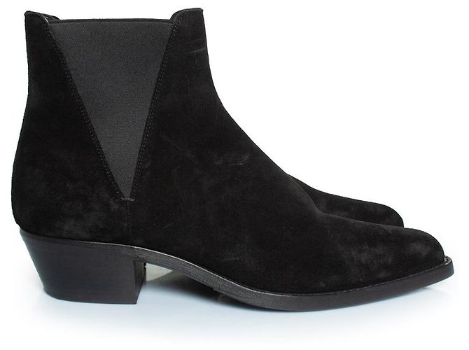 Botas Chelsea de ante Dakota Saint Laurent, París Negro - vista 5