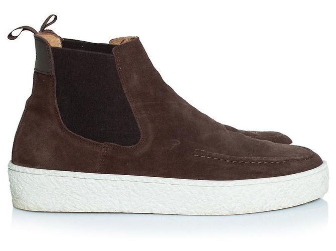 Autre Marque Botas Chelsea altas de ante en marrón Posa Castaño - vista 4