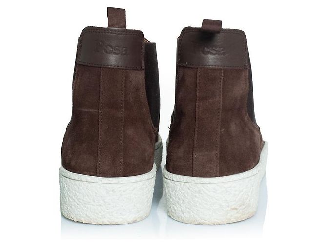 Autre Marque Botas Chelsea altas de ante en marrón Posa Castaño - vista 5