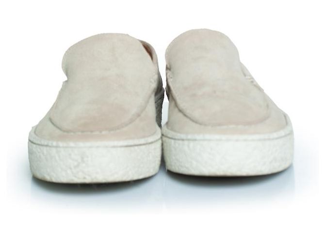 Autre Marque Posa, mocassino in suede beige - vista 3