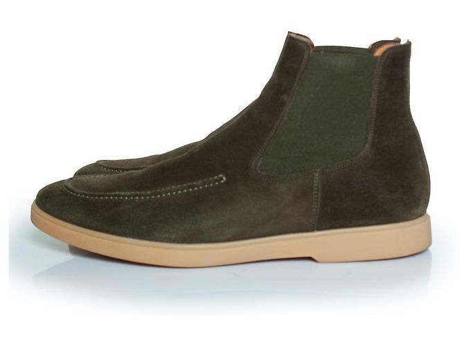 Autre Marque Aurelien, botas Chelsea City en verde - vista 2