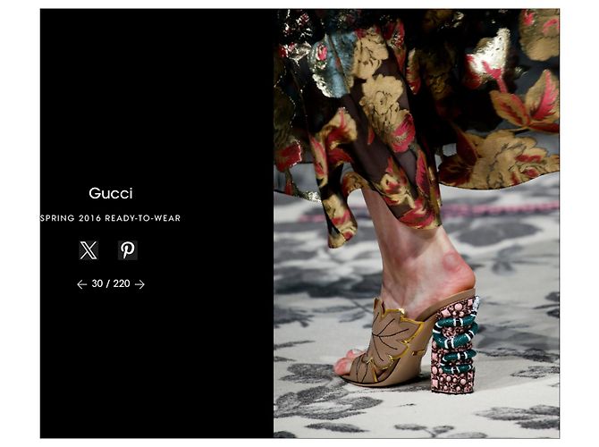 Sfilata di moda Gucci Primavera 2016 Multicolore - vista 10