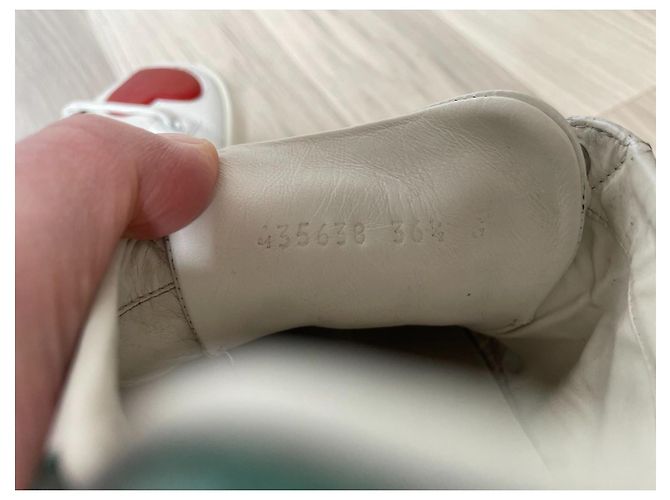 Sneakers Gucci Ace in pelle bianca 36.5 Bianco - vista 12