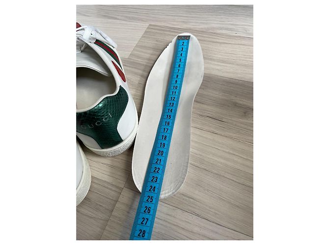 Sneakers Gucci Ace in pelle bianca 36.5 Bianco - vista 13