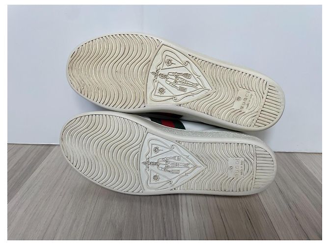 Sneakers Gucci Ace in pelle bianca 36.5 Bianco - vista 8