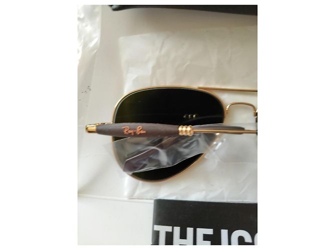 Occhiali da sole Ray-Ban Aviator 2 Dorati Lenti Blu Specchio Multicolore - vista 9