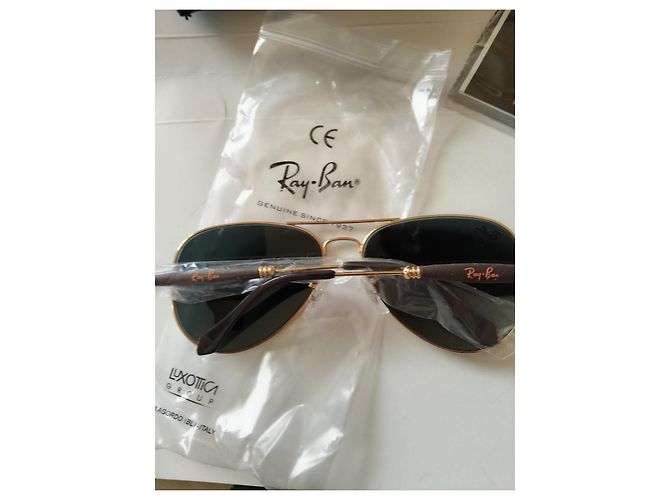 Occhiali da sole Ray-Ban Aviator 2 Oro Verde Scuro - vista 7