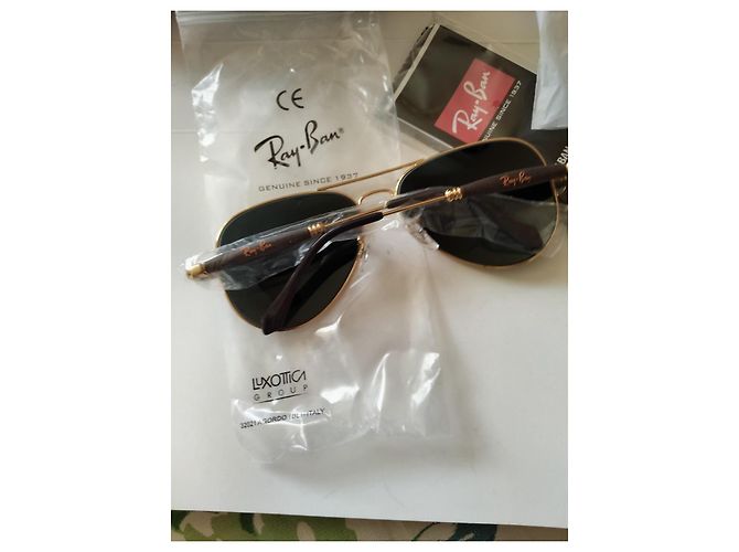 Occhiali da sole Ray-Ban Aviator 2 Oro Verde Scuro - vista 8