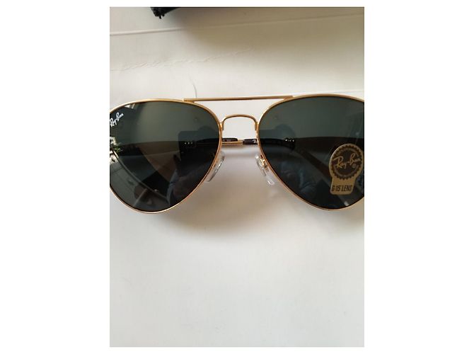 Occhiali da sole Ray-Ban Aviator 2 Oro Verde Scuro - vista 9