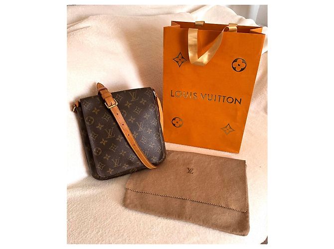 Borsa a mano Louis Vuitton Salsa Marrone Pelle e Tela Marrone chiaro - vista 2