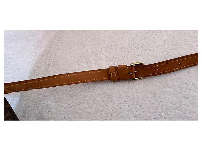 Borsa a mano Louis Vuitton Salsa Marrone Pelle e Tela Marrone chiaro - vista 8