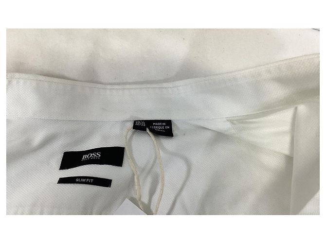 Camicia Slim Fit Boss Hugo Boss in cotone bianco Crudo - vista 12