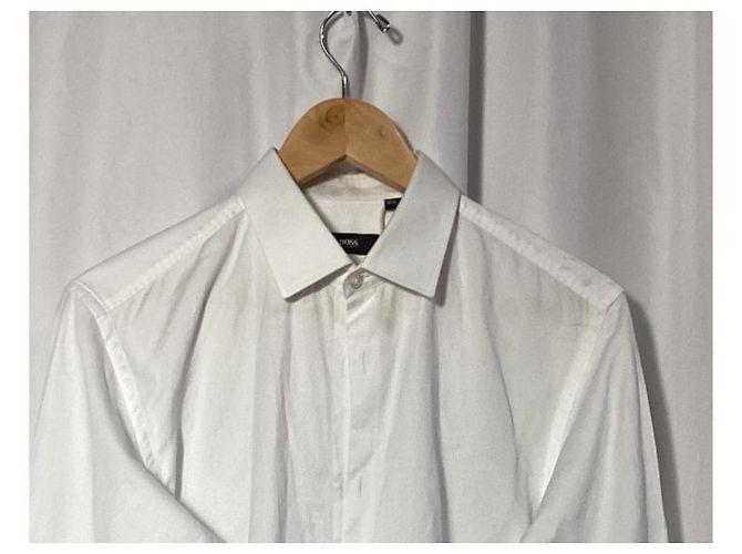Camicia Slim Fit Boss Hugo Boss in cotone bianco Crudo - vista 14