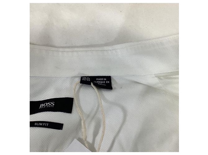 Camicia Slim Fit Boss Hugo Boss in cotone bianco Crudo - vista 6