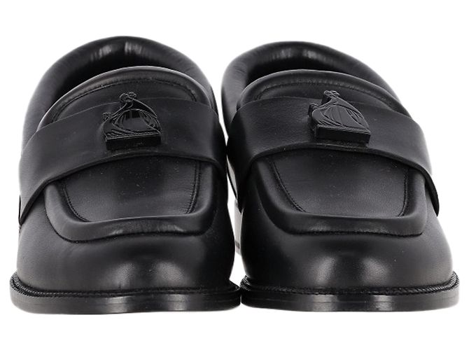 Mocassini Slip on Lanvin in pelle nera - vista 2