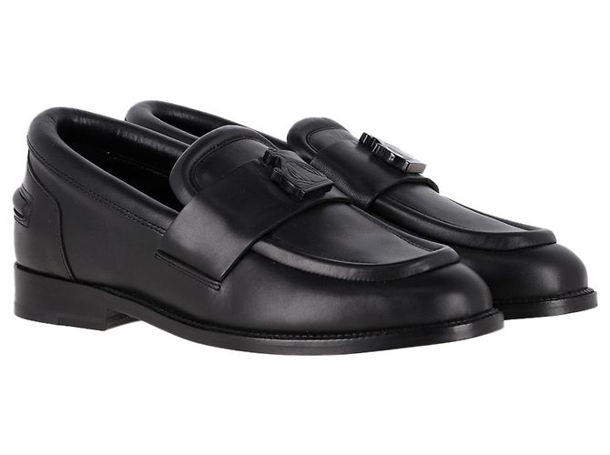 Mocassini Slip on Lanvin in pelle nera - vista 4