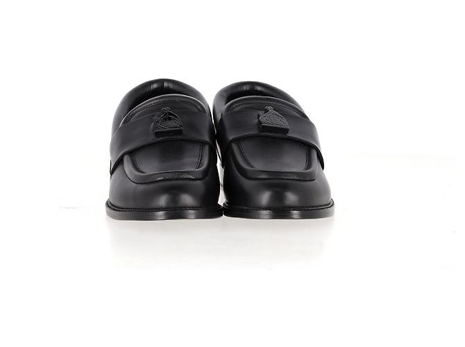 Mocassini Slip on Lanvin in pelle nera - vista 7
