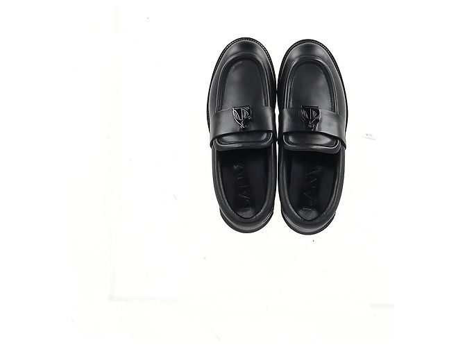 Mocassini Slip on Lanvin in pelle nera - vista 8