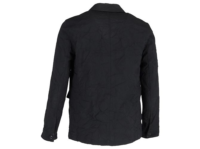Acne Akne Studios maßgeschneiderte Arbeitsjacke aus schwarzer Baumwolle - Ansicht 3