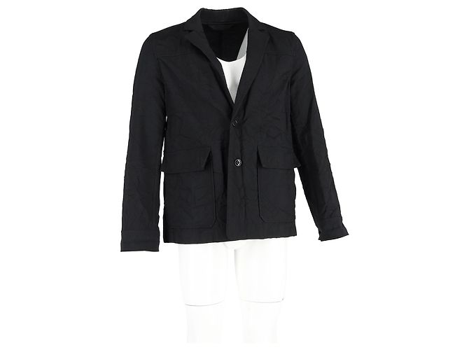 Acne Akne Studios maßgeschneiderte Arbeitsjacke aus schwarzer Baumwolle - Ansicht 4