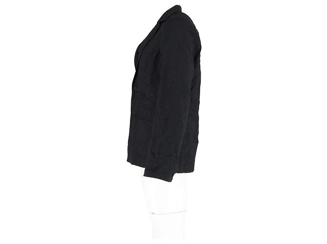 Acne Akne Studios maßgeschneiderte Arbeitsjacke aus schwarzer Baumwolle - Ansicht 5
