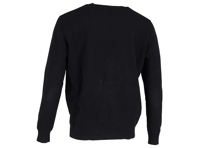 Apc Pull ras du cou A.P.C. en laine noire - vue 3