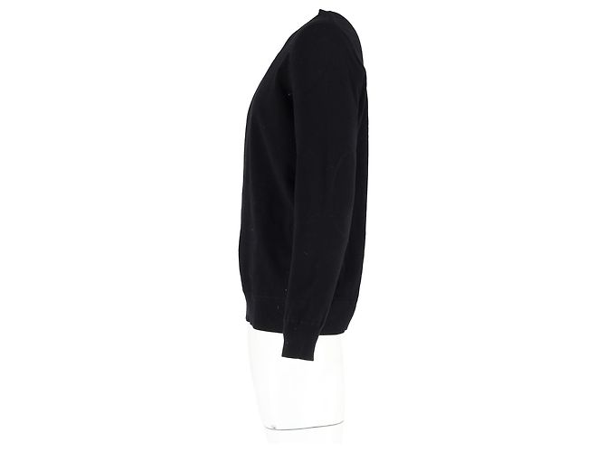 Apc Pull ras du cou A.P.C. en laine noire - vue 5