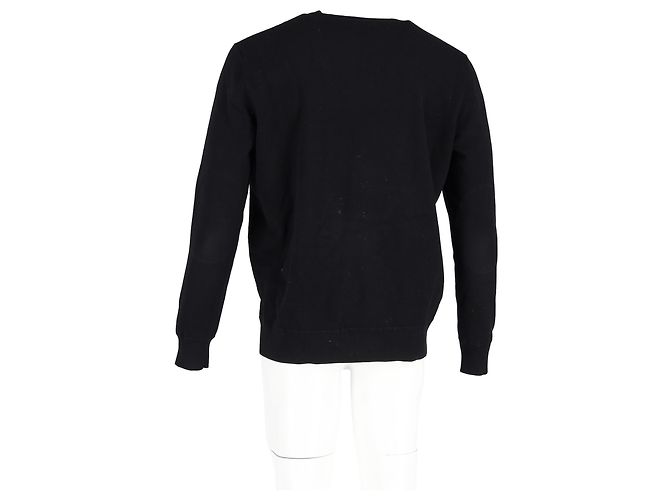 Apc Pull ras du cou A.P.C. en laine noire - vue 6