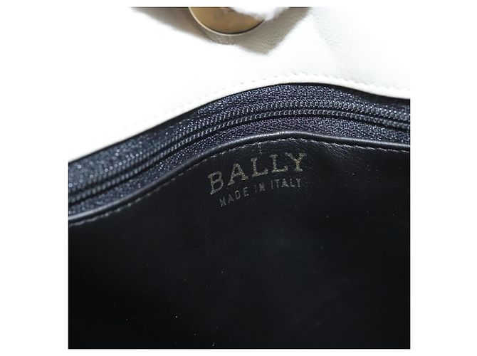 BALLY Sac à épaule en cuir matelassé avec chaîne gris or Auth BA1341 Marron Doré - vue 10