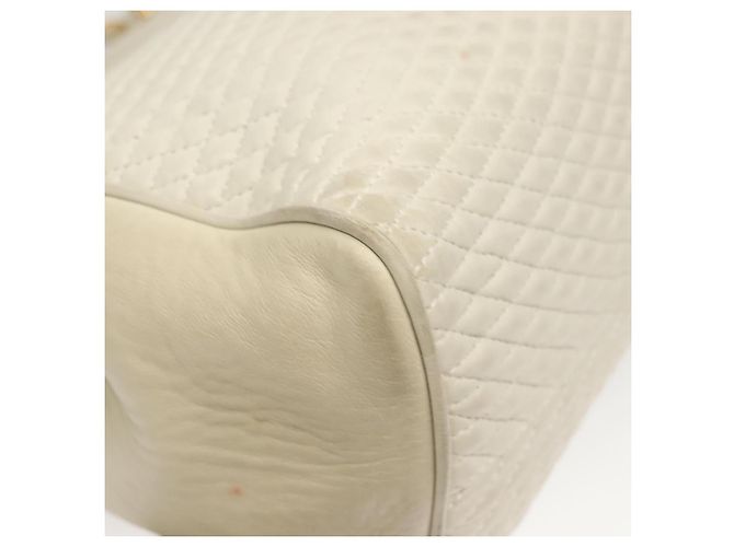 BALLY Sac à épaule en cuir matelassé avec chaîne gris or Auth BA1341 Marron Doré - vue 15
