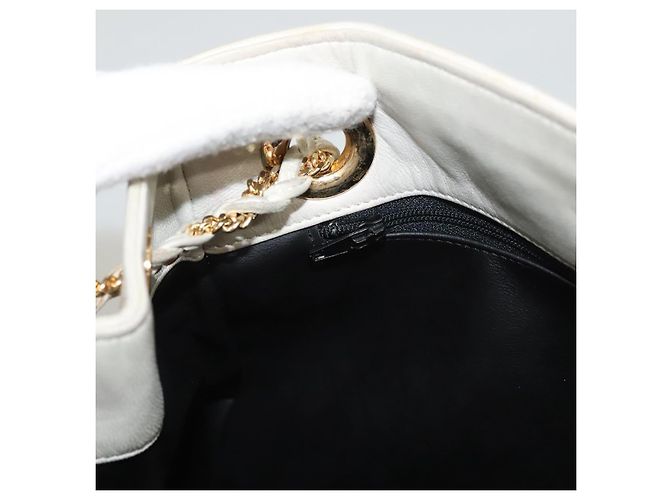 BALLY Sac à épaule en cuir matelassé avec chaîne gris or Auth BA1341 Marron Doré - vue 20