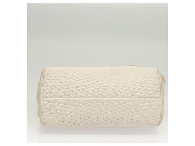 BALLY Sac à épaule en cuir matelassé avec chaîne gris or Auth BA1341 Marron Doré - vue 5