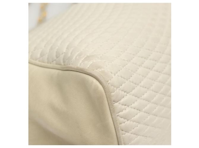 BALLY Sac à épaule en cuir matelassé avec chaîne gris or Auth BA1341 Marron Doré - vue 9