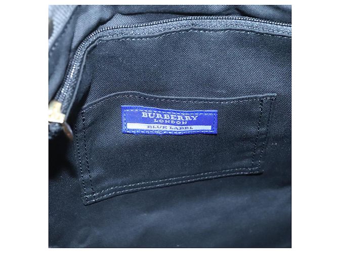 BURBERRY Blue Label Tragetasche aus grauem Canvas Auth ti2997 Braun - Ansicht 10
