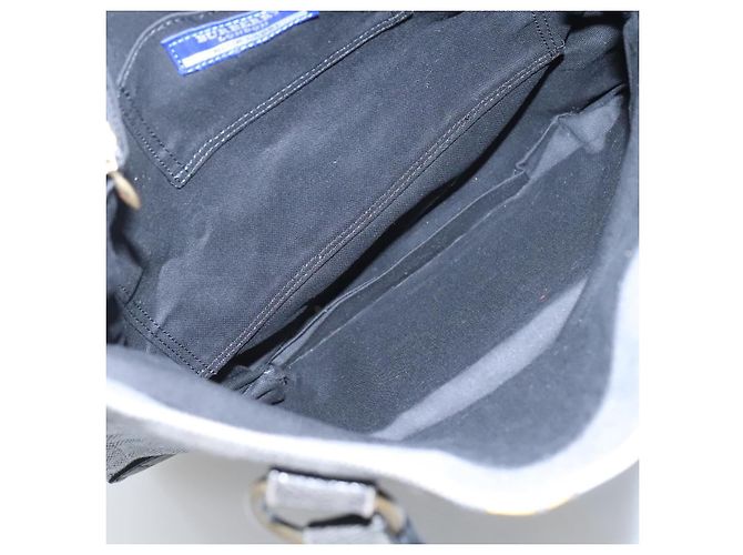 BURBERRY Blue Label Tragetasche aus grauem Canvas Auth ti2997 Braun - Ansicht 11