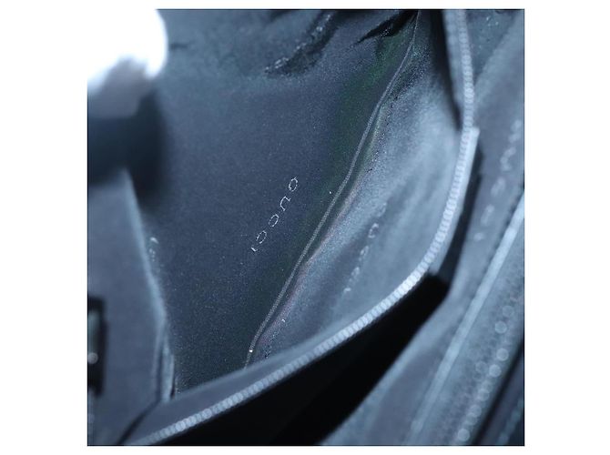 Borsa a mano GUCCI in nylon outlet nera 002 1028 Auth bs24525 Nero - vista 11