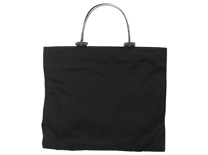Borsa a mano GUCCI in nylon outlet nera 002 1028 Auth bs24525 Nero - vista 13