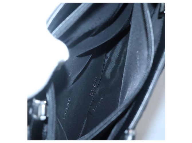 Borsa a mano GUCCI in nylon outlet nera 002 1028 Auth bs24525 Nero - vista 20