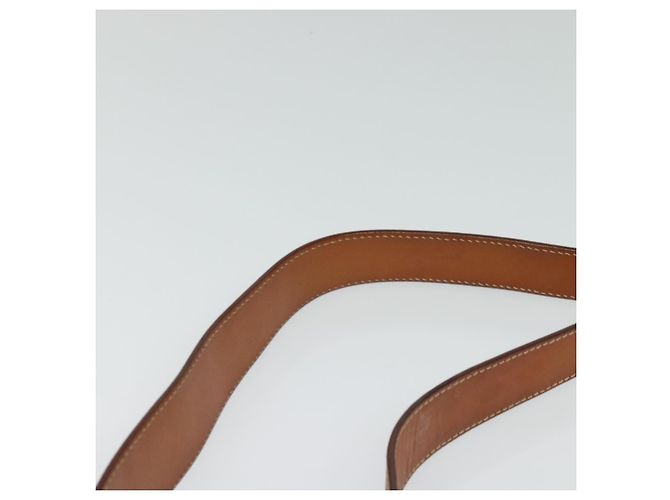 Céline Borsa a spalla in tela Macadam CELINE in pelle PVC marrone oro Auth 120373 D'oro - vista 14