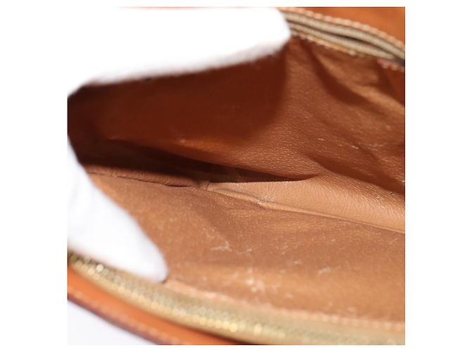 Céline Borsa a spalla in tela Macadam CELINE in pelle PVC marrone oro Auth 120373 D'oro - vista 20