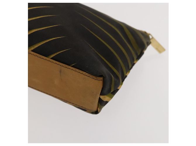 Gucci Pochette in pelle nylon 2Set Nero Beige Auth bs24715 - vista 15