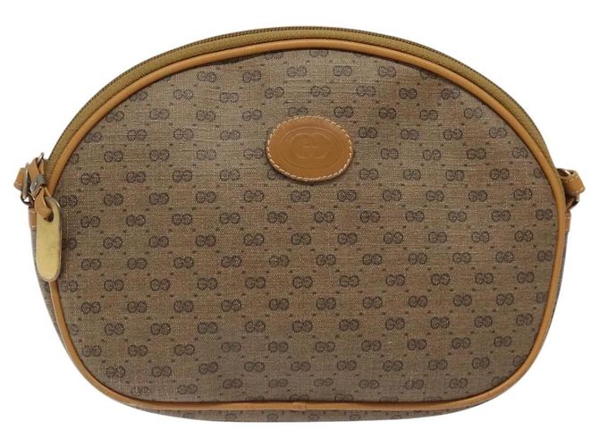 Gucci Borsa a spalla Micro GG Supreme PVC Beige 007 983 1113 Auth BA1401 - vista 13